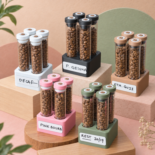 Single Dose Coffee Bean Storage Tubes Kit