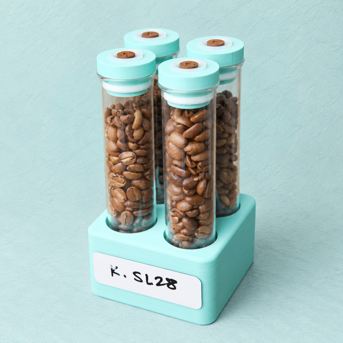 Single Dose Coffee Bean Storage Tubes Kit