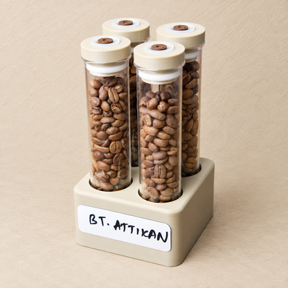 Single Dose Coffee Bean Storage Tubes Kit