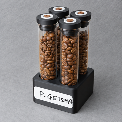 Single Dose Coffee Bean Storage Tubes Kit