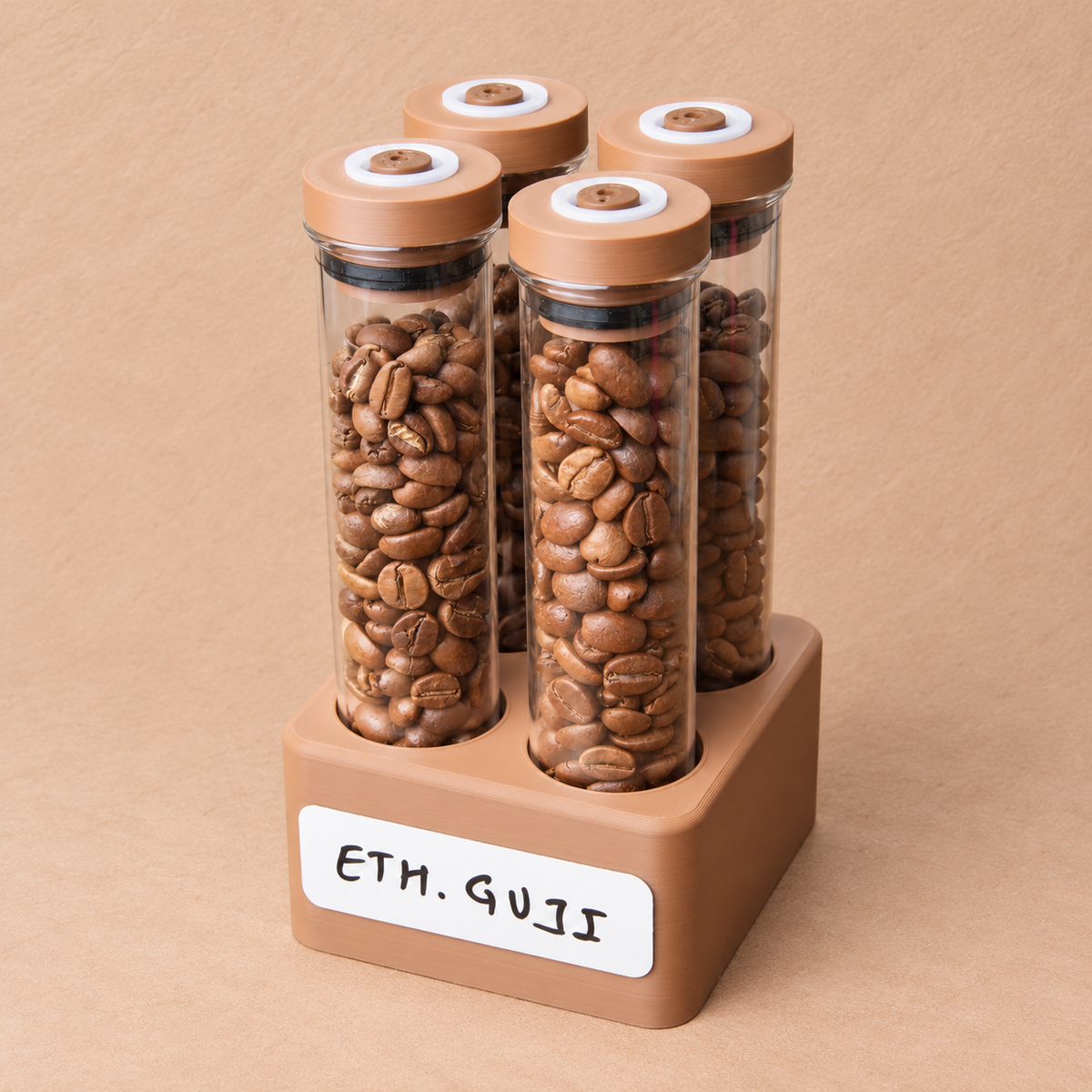 Single Dose Coffee Bean Storage Tubes Kit
