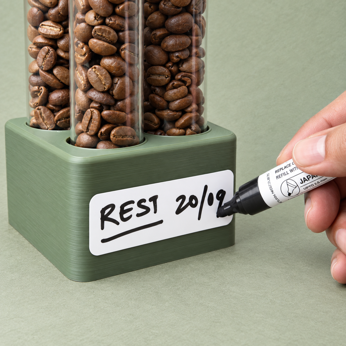 Single Dose Coffee Bean Storage Tubes Kit