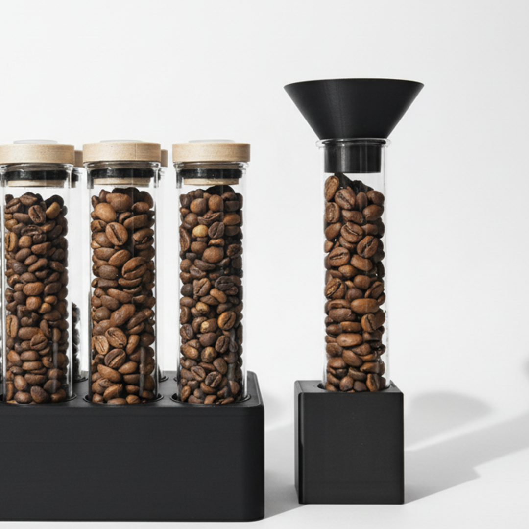 Single Dose Coffee Bean Storage Tubes Kit
