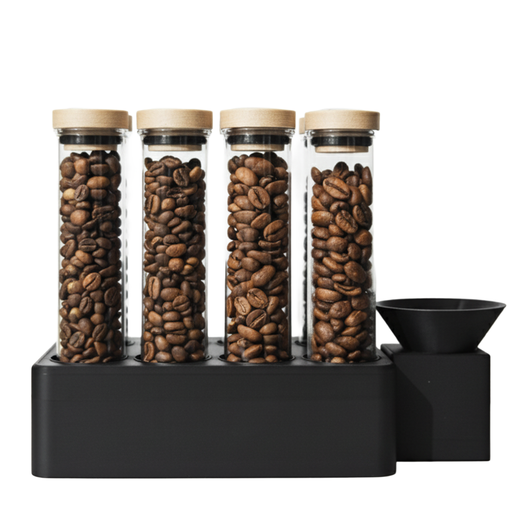 Single Dose Coffee Bean Storage Tubes Kit